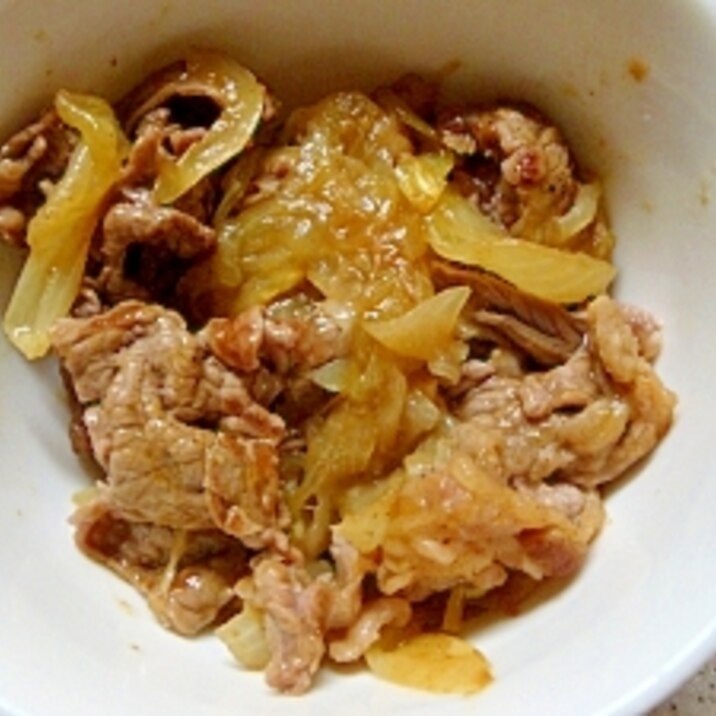 お弁当レシピ　牛肉とタマネギのカレー炒め煮